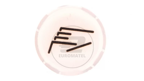Soczewka przycisku 22mm płaska biała z symbolem RECZNE M22-XDL-W-X9 218307