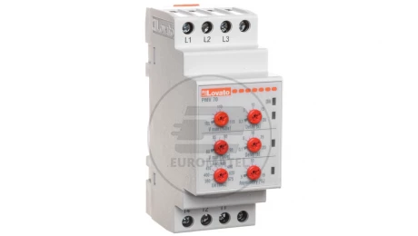 Przekaźnik kolejności, zaniku i asymetrii faz oraz max/min U 1P 0,1-20sek 208-575V AC PMV70A575