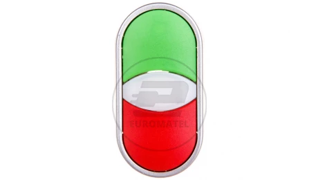 Przycisk sterowniczy podeójny 22mm czerwony/zielony 2Z 2R z samopowrotem SP22-2KL-22Z/C