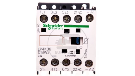 Stycznik mocy 6A 3P 24V DC 0Z 1R LP4K0601BW3