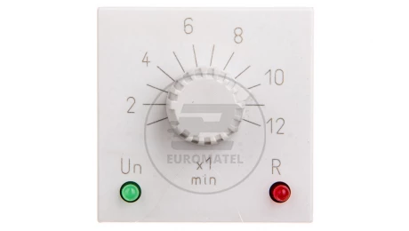 Przekaźnik czasowy 2P 5A 1-12min 220-230V AC/DC załączanie na nastawiony czas RTX-133 220/230 12MIN