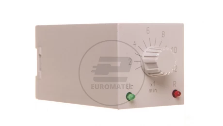 Przekaźnik czasowy 2P 5A 1-12min 24-48V AC/DC opóźnione załączenie RTX-132 24/48 12 MIN