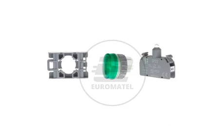 Lampka sygnalizacyjna 22mm zielona 24-230V AC/DC SP22-LZ-LED-UNIAC/DC