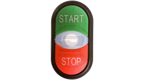 Napęd przycisku podwójny zielony/czerwony START-STOP z podświetleniem z samopowrotem M22S-DDL-GR-GB1/GB0 216703
