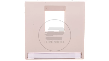Merten System M Płytka centralna pojedyncza gniazda komputerowego RJ45 kremowa MTN469844