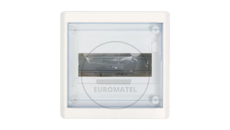 Rozdzielnica modułowa 1x8 natynkowa IP40 Nedbox (drzwi transparentne) 601245