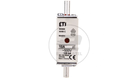 Wkładka bezpiecznikowa KOMBI NH00C 10A gG/gL 500V WT-00C 004181204