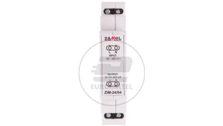 Zasilacz impulsowy 230VAC/24VDC 0,4A ZIM-24/04 EXT10000162