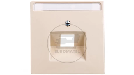 Merten System D Płytka centralna gniazda komputerowego pojedynczego RJ45 kremowy MTN291844
