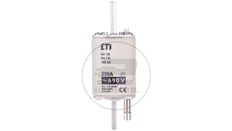 Wkładka bezpiecznikowa z wybijakiem NH1 250A gG 690V WT-1 004113347