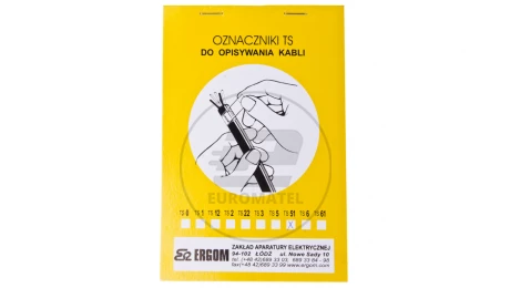 Oznacznik do opisywania ręcznego TS 51 biały E04ZP-02010100700 /20szt./