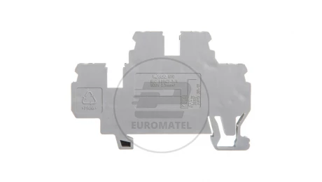 Złączka szynowa 2-piętrowa 2,5mm2 L/L szara 870-501