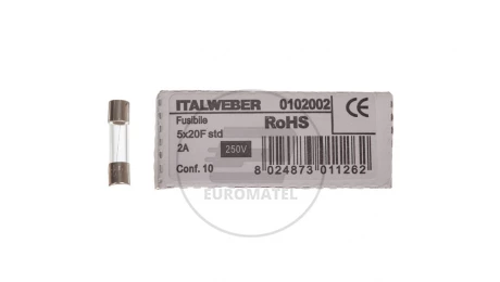 Wkładka aparatowa 5x20mm 2A F /szybka/ 250V 006710031 /10szt./