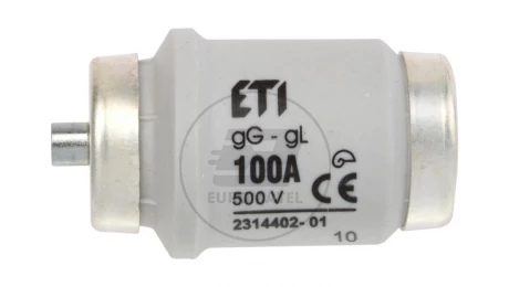 Wkładka bezpiecznikowa 100A DIV gG 500V E40 002314402