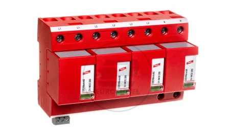 Ogranicznik przepięć B+C Typ 1+2 4P 25/100kA 1,5kV DEHNventil M TNS 255 FM 951405