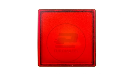 Główka lampki sygnalizacyjnej 30x30mm kwadratowa 22mm czerwona ZB5CV043