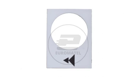 Tabliczka opisowa biała prostokątna 30x40mm PODNOSZENIE WOLNO-SZYBKO ZB2BY4903