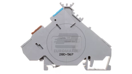 Złączka 0,08-2,5mm2 szary 20A DIN 35mm 280-567