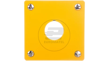 Płyta czołowa do montażu podtynkowego 1-otwór (żółta) 22mm M22-EY1 216542