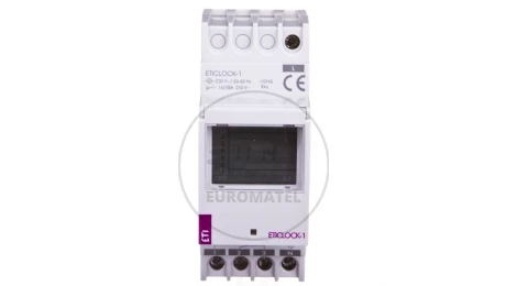 Programator czasowy cyfrowy 16A dobowy/tygodniowy 1-kanałowy ETICLOCK-1 002472011