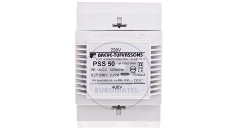 Transformator 1-fazowy modułowy PSS 50VA 400/230V 16052-9988