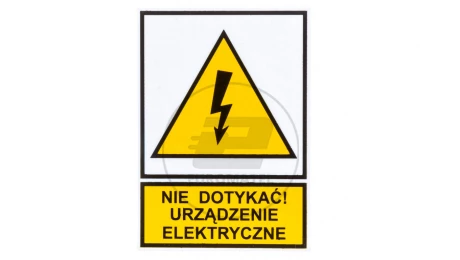 Tabliczka /znak ostrzegawczy/ TZO 52X74P N.D.U.E. E04TZ-01012110100 /10szt./