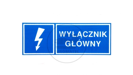 Tabliczka /znak informacyjny/ TZI 37x105S WYL.GL. E04TZ-01041210200 /10szt./