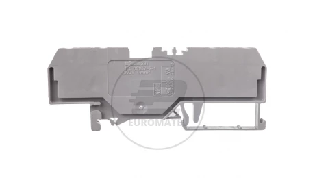Złaczka szynowa 4-przewodowa 4mm2 szara 281-652