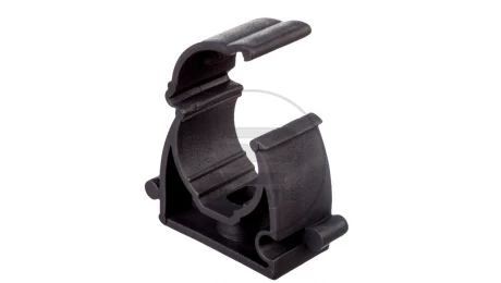 Uchwyt zamknięty do rur 18mm ciemno szary UZ 18 10190 /100szt./