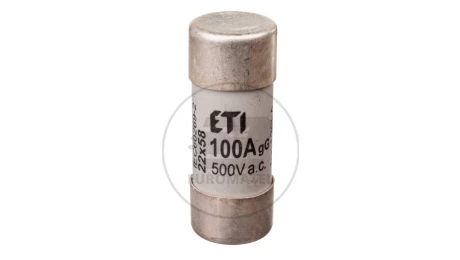 Wkładka bezpiecznikowa cylindryczna 22x58mm 100A gG 500V CH22 002640025