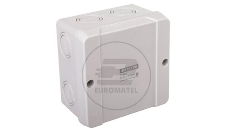 Puszka n/t odgałęźna z zaciskami 5-torowa do 2,5mm2 IP55 szara 98x98x61 D 9041 6000006