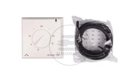 Termostat DEVIreg 132 230V 16A 5-30C IP30 biały 140F1011