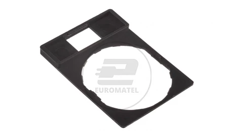 Szyld opisowy 30x40mm do etykiet 8x27mm czarny 22mm prostokątny ZBZ32 /10szt./