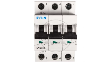 Wyłącznik nadprądowy 3P C 63A 15kA AC FAZ C63/3 278879