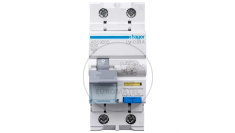 Wyłącznik różnicowo-nadprądowy 2P 20A B 0,03A typ AC ADC920D