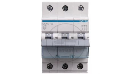 Wyłącznik nadprądowy 3P C 10A 6kA AC MCN310E