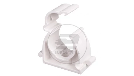 Uchwyt zamknięty do rur 20mm biały UZ 20 10183 /100szt./