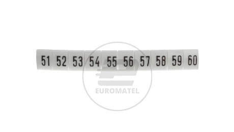 Oznacznik biały DK2/Z5 /51-60/ 89298006 (100szt.)