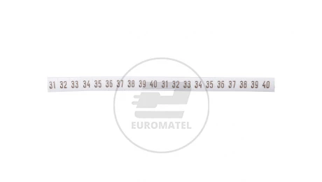 Oznacznik biały DK2/Z5 /31-40/ 89281006 (100szt.)