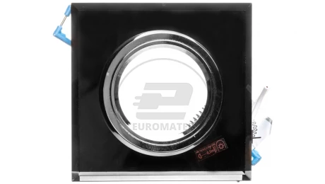 Oprawa punktowa 1x50W Gx5,3 12V IP20 MORTA CT-DSL50-B szkło czarna 18510