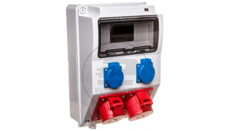 Rozdzielnica budowlana 9 modułów 5P/32A 5P/16A 2x2P+Z RS-9 6223-00