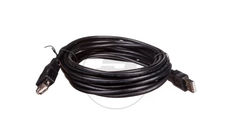 Kabel przedłużający USB 2.0 Typ USB A/USB A, M/Ż czarny 5m AK-300202-050-S