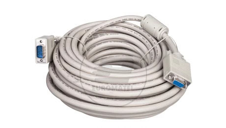 Kabel przedłużający SVGA Typ DSUB15/DSUB15, M/Ż beżowy 15m AK-310203-150-E