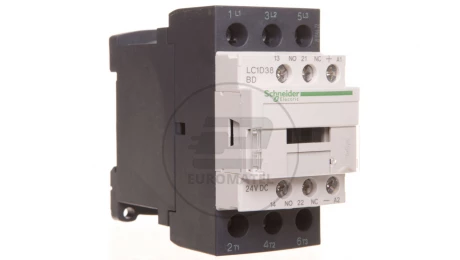 Stycznik mocy 38A 3P 24V DC 1Z 1R LC1D38BD
