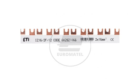 Szyna łączeniowa widełkowa 2P 100A 16mm2 (12mod.) IZ16/2F/12 002921066