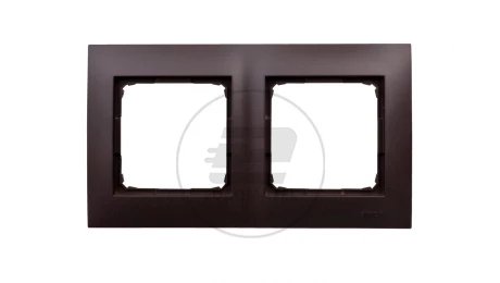 Simon 54 Premium Ramka podwójna brąz mat /do karton-gips/ DRK2/46