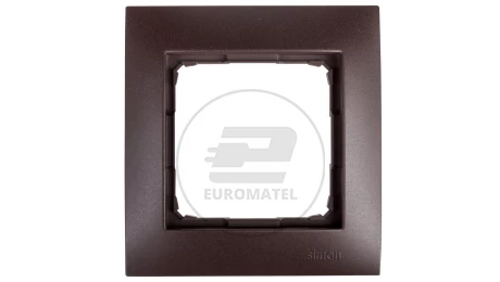 Simon 54 Premium Ramka pojedyncza brąz mat /do karton-gips/ DRK1/46