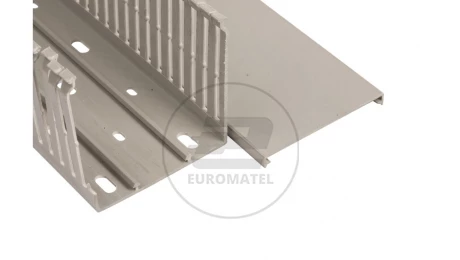 Korytko grzebieniowe 80x80x2000mm jasnoszare E124
