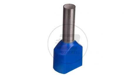 Końcówka tulejkowa izolowana TID 2x2,5mm2/10mm niebieska cynowana TID2x2,5L10 /100szt./