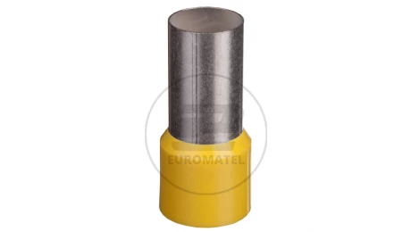 Końcówka tulejkowa izolowana TI 70mm2/21mm żółta cynowana TI70L21x25